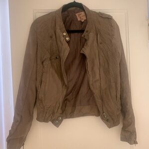 Taupe Suede Jacket